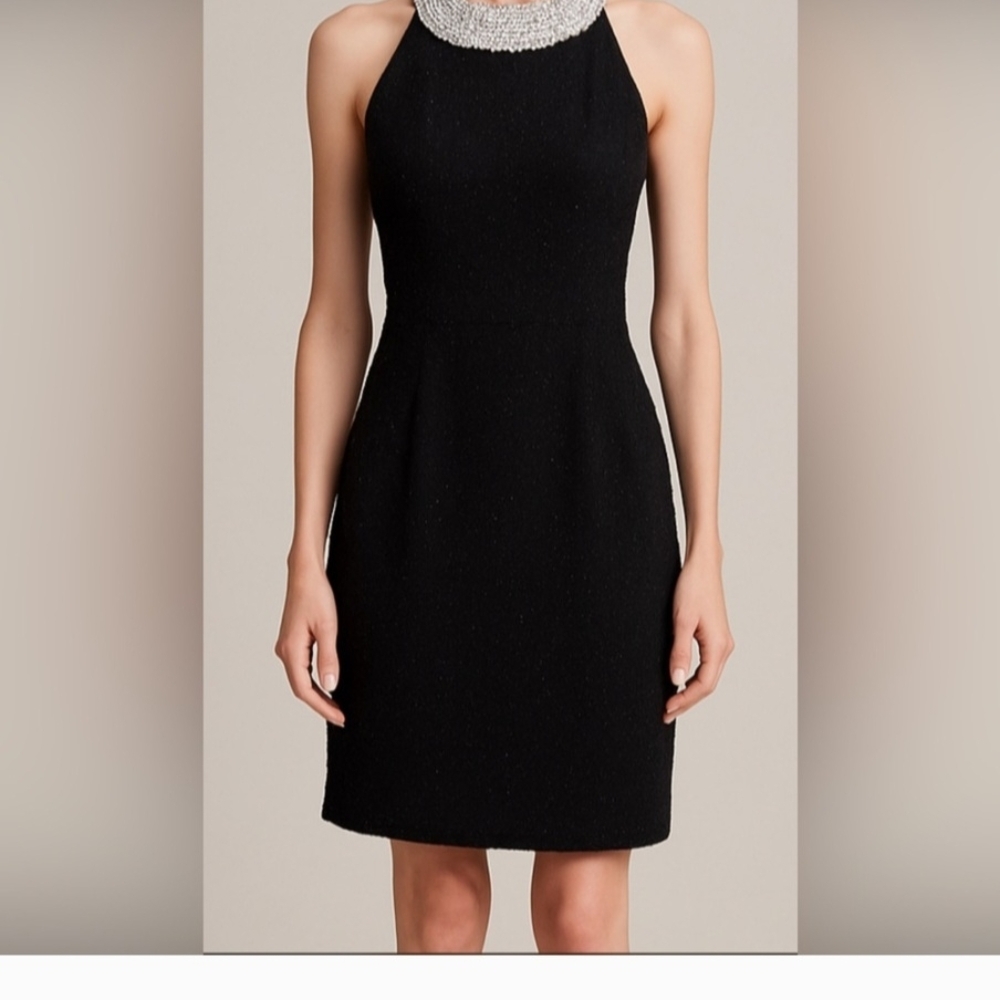 INC International Concepts Black and Silver Mini Dress